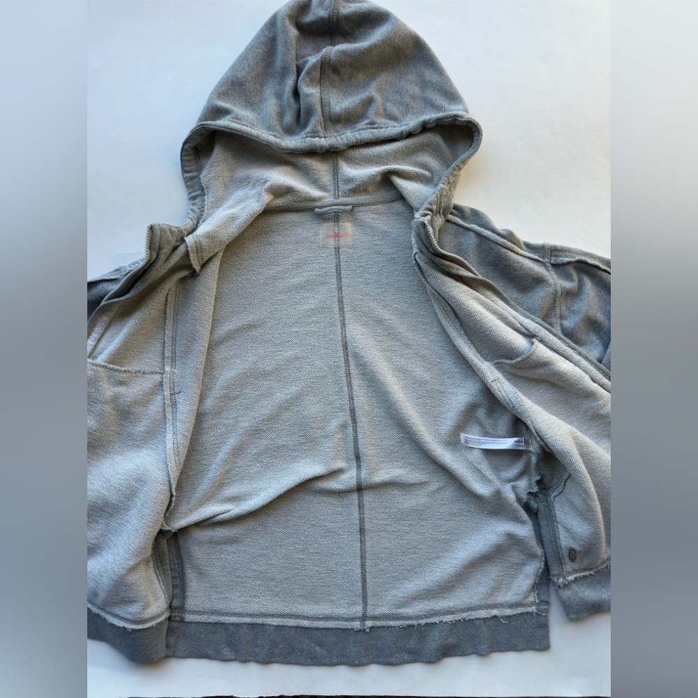 Free People Movement Only One Full Zip Hoodie Gray Large Pockets Women’s Size S - Picture 12 of 12